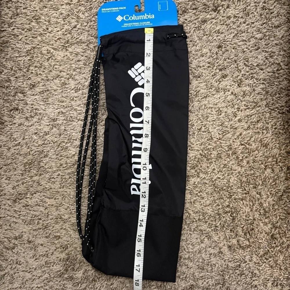 Columbia Black Drawstring Backpack